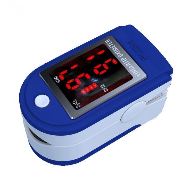 Пульсоксиметр Fingertip Pulse Oximeter на палець,Пульсометр компактний,бездротовий Польща Чорний