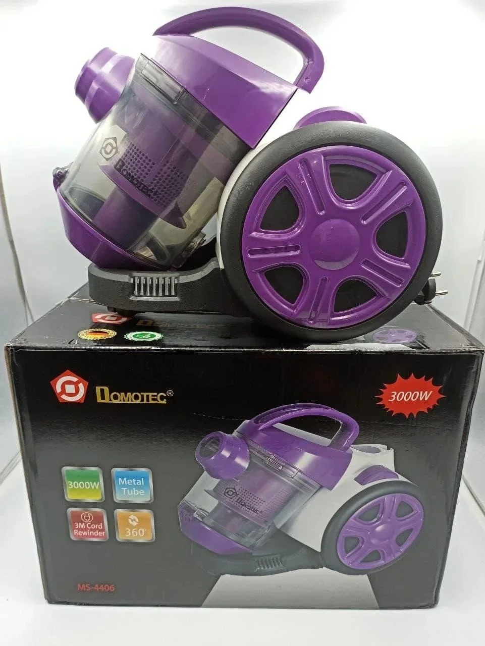 Циклонный пылесос Domotec MD 19408 без мешка (3000 Вт, 3.1 л, Германия) - фото 1 - id-p1998663858