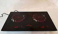 Інфрачервона настільна плита Crownberg Німеччина 4000W на дві конфорки для будь-якого посуду