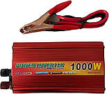 Автомобільний перетворювач напруги, інвертор Power 1000 W Чиста Синусоїда, фото 6