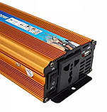 Інвертор напруги, 2000 вт 12/220 V 1 універсальна розетка Чиста Синусоїда, фото 5