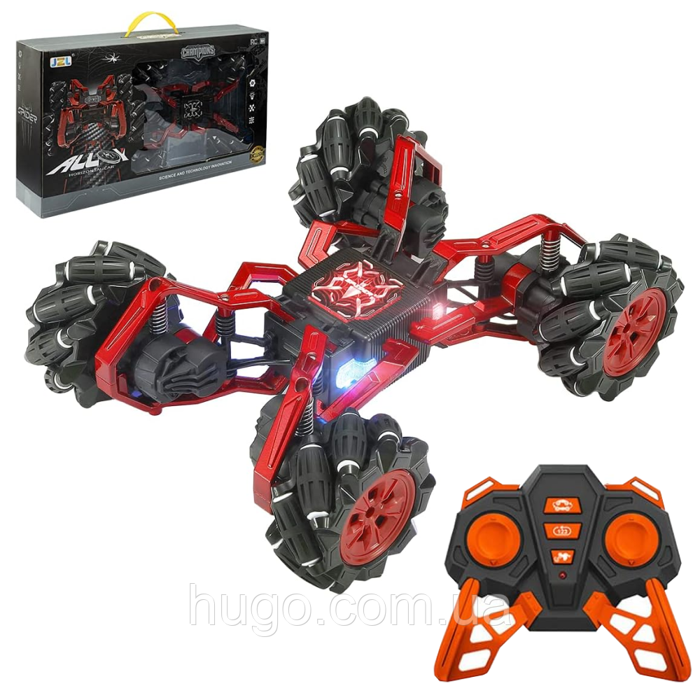 Радіокерована машинка перевертень зі світлозвуком, Stunt Motion Metal MZP / Металева машинка з пультом, фото 1