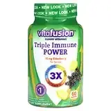 VitaFusion, Triple Immune Power, натуральные ягоды и цитрусовые, 60 жевательных таблеток Киев