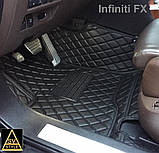 Килимки для Infiniti Fx35 Fx37 Fx45 3D (2008-2013) Тюнінг Інфініті ФХ, фото 2