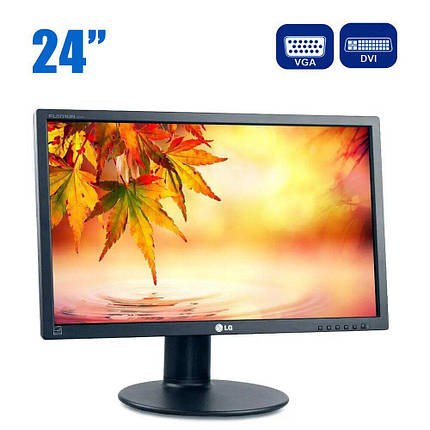 Монітор LG Flatron E2411PU / 24" (1920x1080) TN / VGA, DVI, USB / VESA 100x100, фото 2