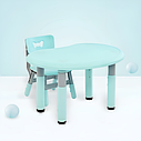 Дитяча парта з стільцем регульована Terrio “Classy” Блакитна, фото 2