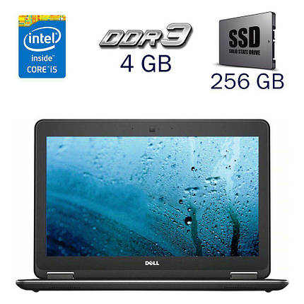Ноутбук Б-клас Dell Latitude E7240/ 12.5" (1366x768)/ Core i5-4300U/ 4 GB RAM/ 256 GB SSD/ HD 4400, фото 1