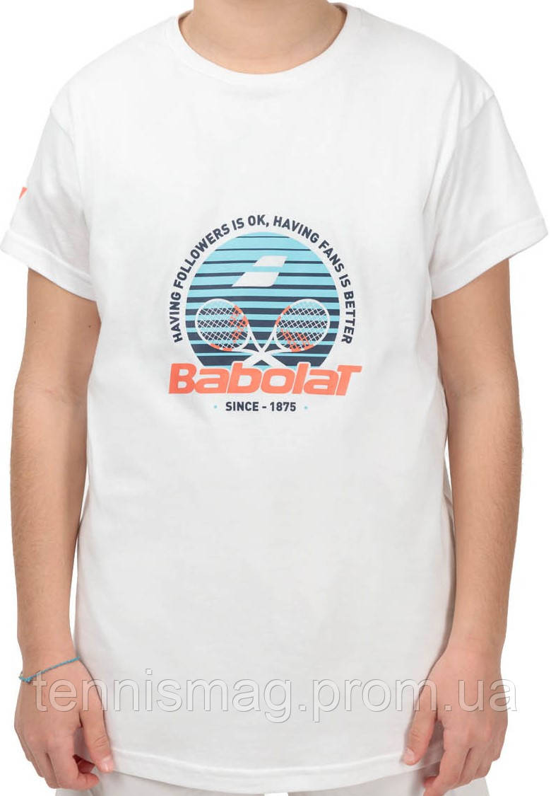 Тенісна футболка BABOLAT EXERCISE COTTON TEE BOY