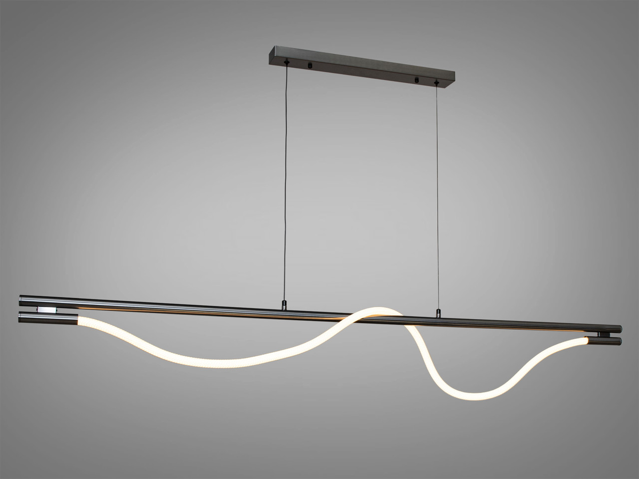 Підвіс неоновий шнур "Ropelight" 20 Вт чорний хром 9609-L1600BHR, фото 1