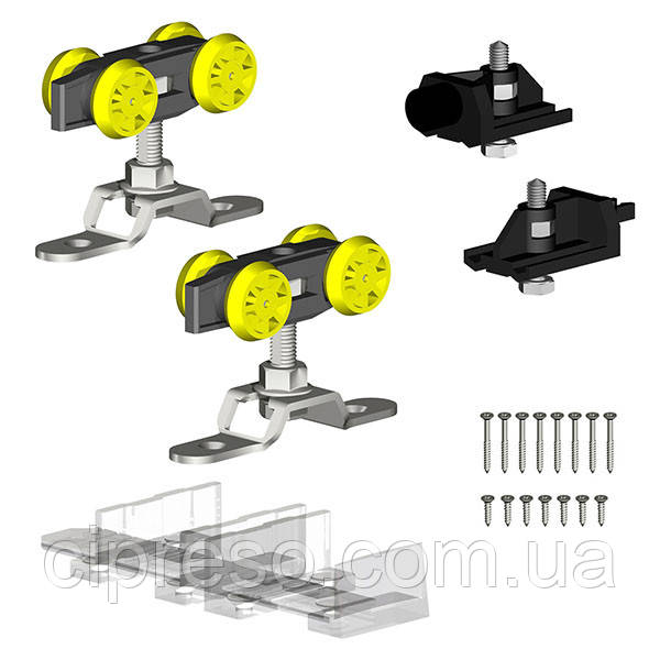 Розсувна система VALCOMP HERKULES HS60 для 1 двері до 60 кг з шириною до 1800 мм, фото 1