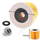 Фільтр HEPA що миється змінний для пилососів Karcher WD2 WD3, фото 3