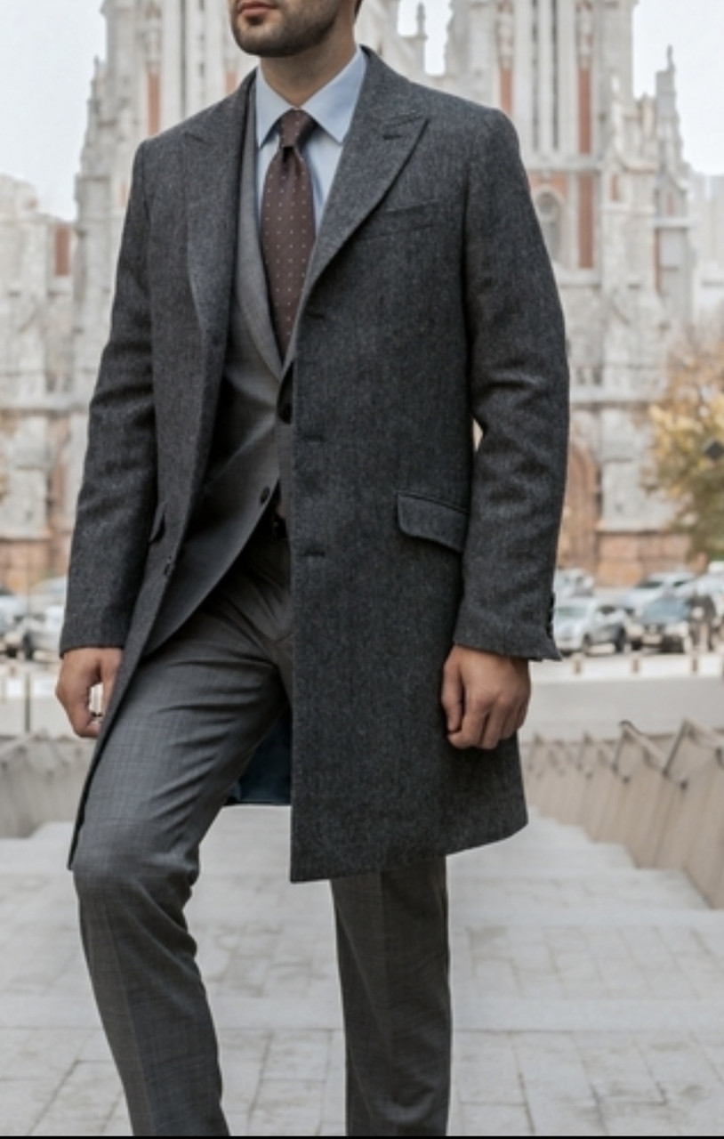 Пальто чоловіче H&M вовняне класика 52 розмір