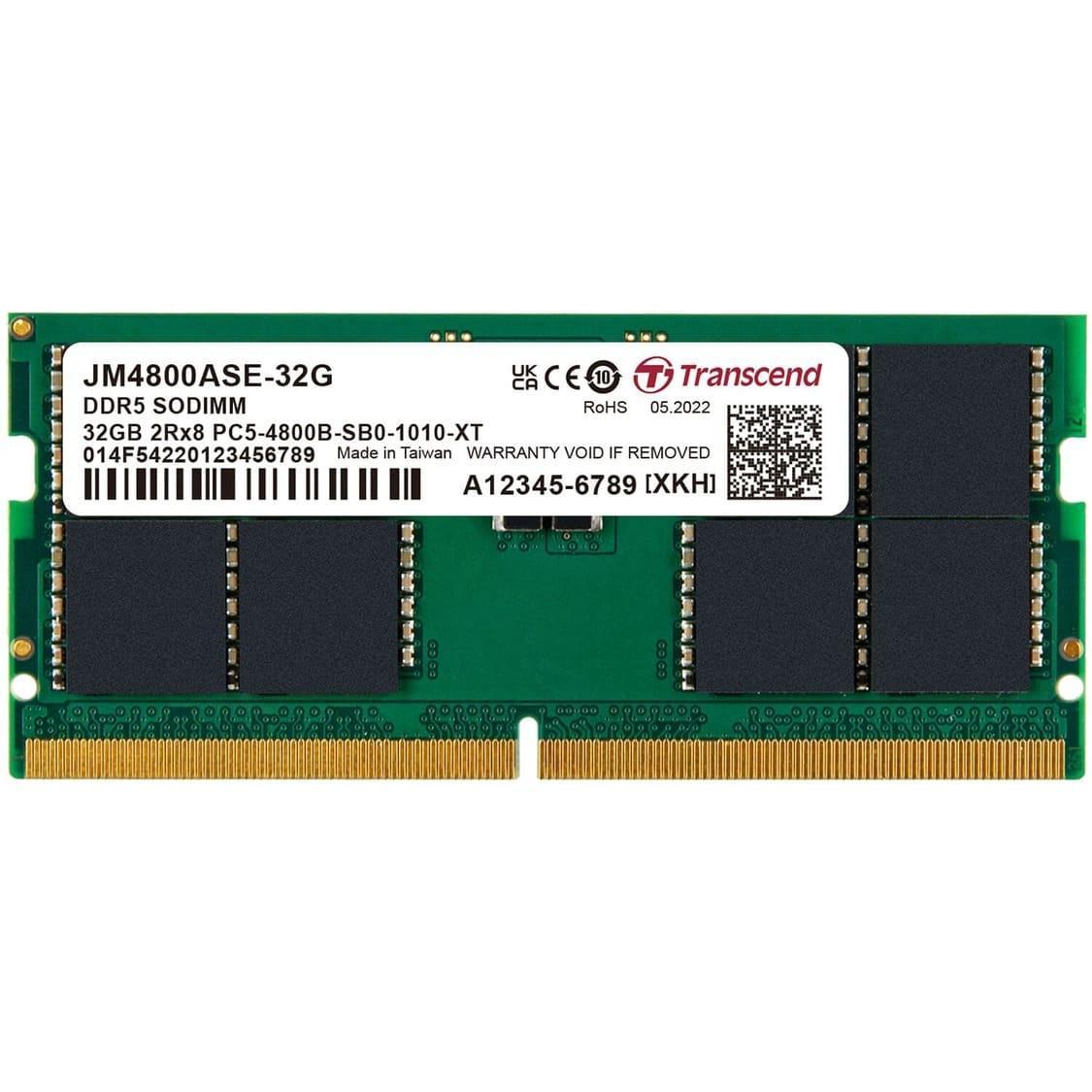 Модуль пам'яті Transcend DDR5 32GB SO-DIMM JM 4800MHz (JM4800ASE-32G)