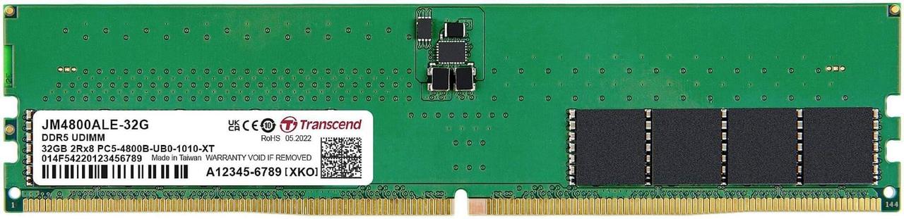 Модуль пам'яті Transcend DDR5 32GB DDR5 4800Mhz (JM4800ALE-32G)