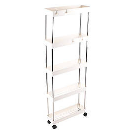 Етажерка стелаж на 5 полиць на колесах