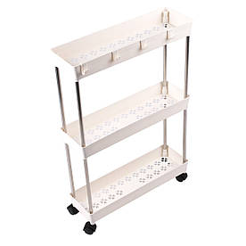 Етажерка стелаж на 3 полиці на колесах