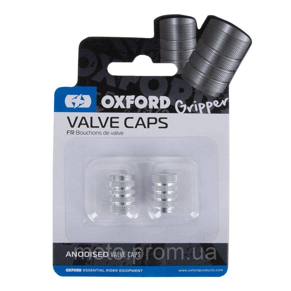 Oxford Gripper Valve Caps Silver - фото 3 - id-p1998753279