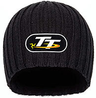 IOMTT Black Beanie New Design Ribbed