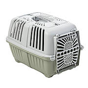 Переноска Пратіко 2, розмір 55*36*36 см Pratiko 2, для собак, пластикові двері, колір світло-зелений