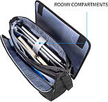 Наплічна сумка листоночка для ноутбука 15,6 дюймів Kroser Laptop Bag DS, фото 3