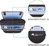 Наплічна сумка листоночка для ноутбука 15,6 дюймів Kroser Laptop Bag DS, фото 5