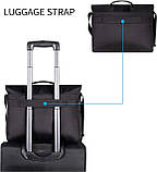 Наплічна сумка листоночка для ноутбука 15,6 дюймів Kroser Laptop Bag DS, фото 6