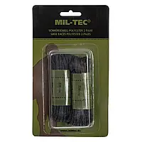 Шнурки Mil-Tec з поліестеру 220 см - Black