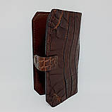 Гаманець зі шкіри крокодила (тиснення) (18х10 см), фото 3