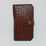 Гаманець зі шкіри крокодила (тиснення) (18х10 см), фото 2