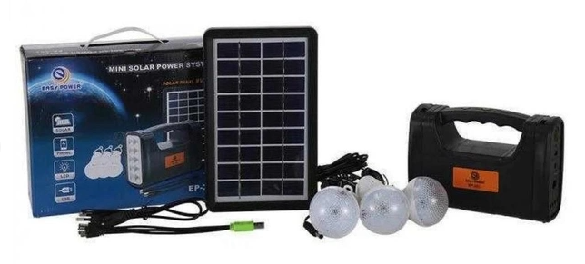 Ручной аккумуляторный кемпинговый фонарь с солнечной панелью FM радио и 3 лампочками EP-351 лампа светильник - фото 8 - id-p1987681891