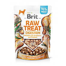 Ласощі Снеки для собак Brit Raw Treat freeze-dried Digestion для травлення, курка, 40 г