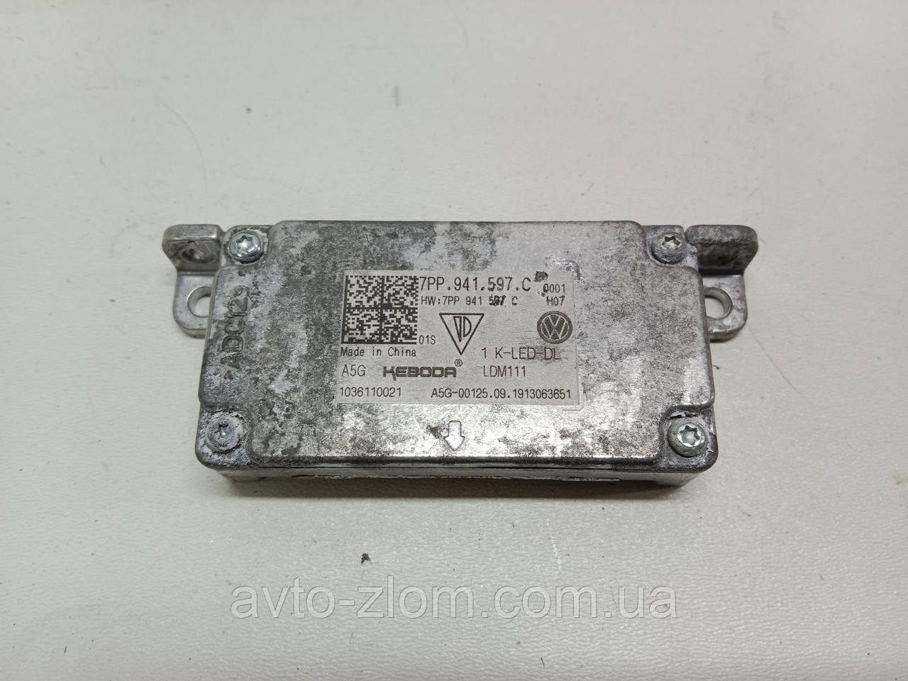 Блок LED підсвічування фари Volkswagen Tiguan, Тігуан. 7PP941597C., фото 1