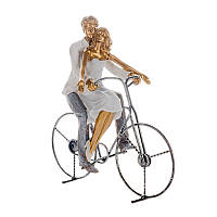 Фигурка декоративная Пара на велосипеде 26х12,5х26,5см Lefard 192-072