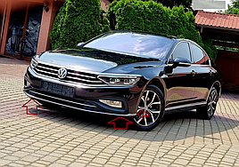 Нижні накладки на передній бампер Volkswagen Passat B8 2019+