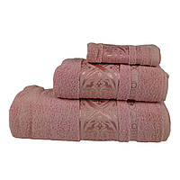 Полотенце махровое Bamboo Muhur Fakili Tekstil темно-розовое 30х50 см
