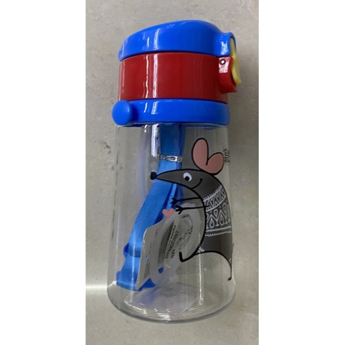 Пляшка-поїлка дитяча з трубочкою/ремінцем 450мл Stenson (R90076) [Склад зберігання: Одеса №3]