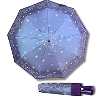 Женский складной зонт с полным автоматом, 9 спицами и системой антиветер
