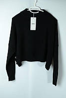 Черный женский свитер укороченный TU оверсайз