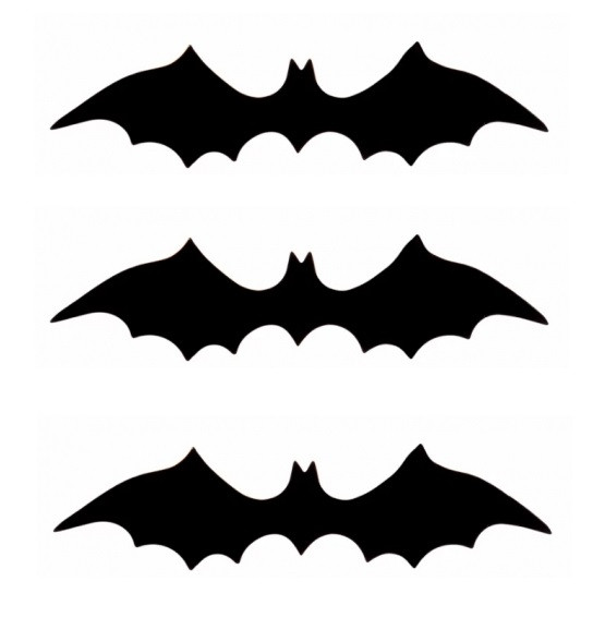 Набір Yes! Fun Хелловін Кажани 3D, 16 шт, чорні,, фото 1