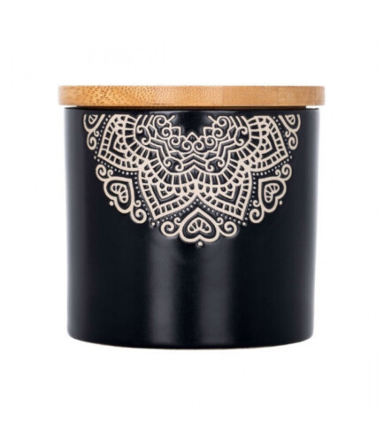 Банка для сипучих продуктів чорна 350мл Limied Edition KORA JH6197-5