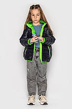 Куртка осіння дитяча 110 Cvetkov "Джеррі М" синій