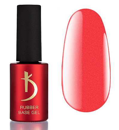 Камуфлююча база Kodi Color Rubber Base, 7 мл Neon No06 (кораловий із шимером)