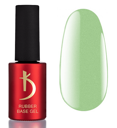 Камуфлююча база Kodi Color Rubber Base, 7 мл Neon No10 (світло-салатовий із шимером)