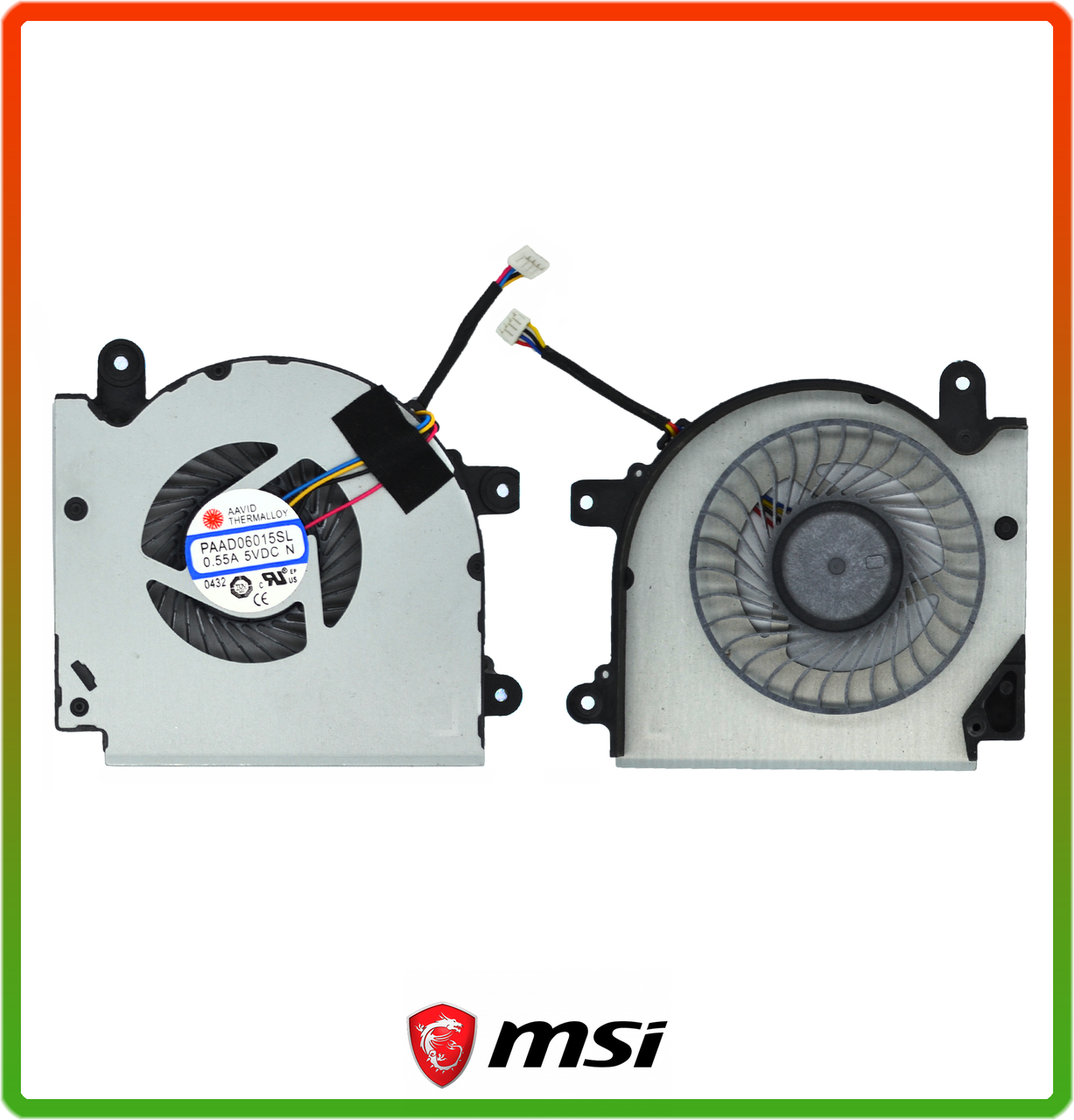 Оригинальный вентилятор (кулер) для MSI GF75, MS-17F3, 8RC (GPU