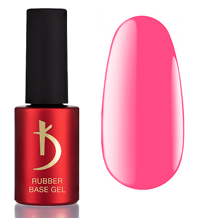 Камуфлююча база Kodi Color Rubber Base, 7 мл Neon No14 (барбі-рожевий), фото 1