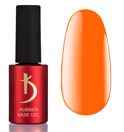 Камуфлююча база Kodi Color Rubber Base, 7 мл Neon No15 (неоново-помаранчевий)