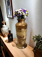 Ваза для сухоцвітів та декору .Горіх