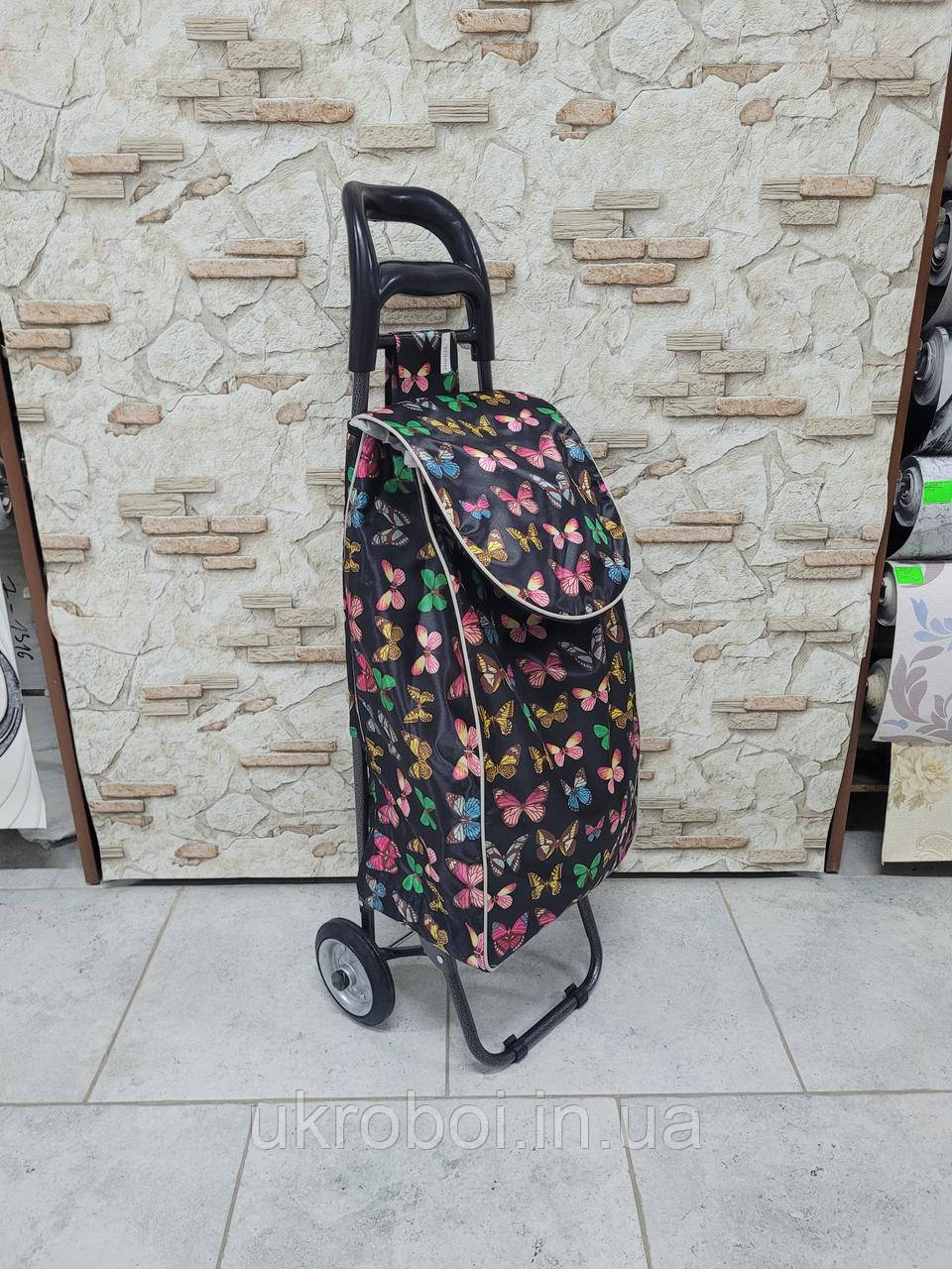 Хозяйственная сумка на металлических колесиках, кравчучка, сумка на ...