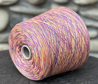 Пряжа секційного фарбування MIURA multicolor.Італійська бобінна пряжа.