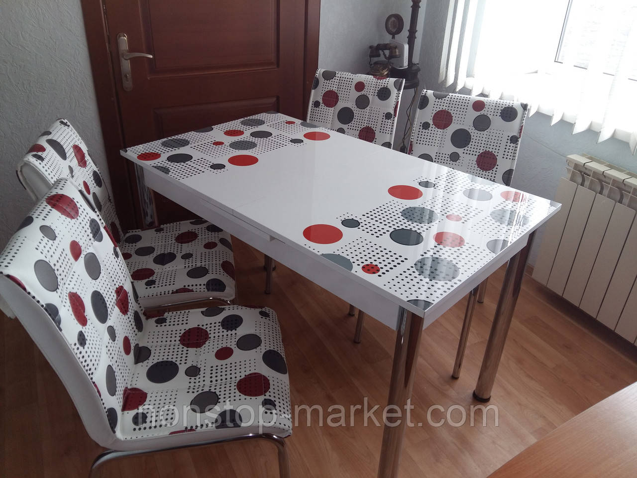 Комплект стол и стулья для кухни "Точки" (Лотос-М) - фото 1 - id-p353342894